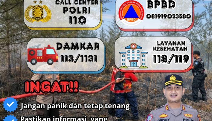 Jika Terjadi Karhutla, Segera Hubungi Layanan Darurat
