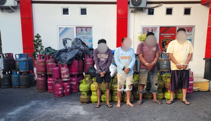 4 Pelaku dan Ratusan Tabung Gas Diamankan