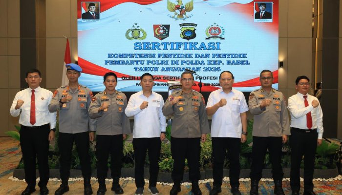 Polda Babel Gelar Sertifikasi Kompetensi Bagi Penyidik