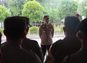 Kapolres Pimpin Apel di Polsek Merawang
