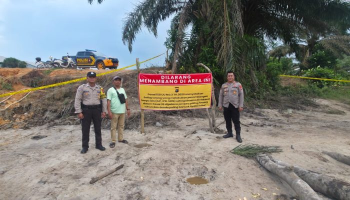 Polsek Mendo Barat Intai Aktifitas Tambang Ilegal