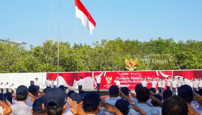 PT TIMAH Gelar Upacara Serentak
