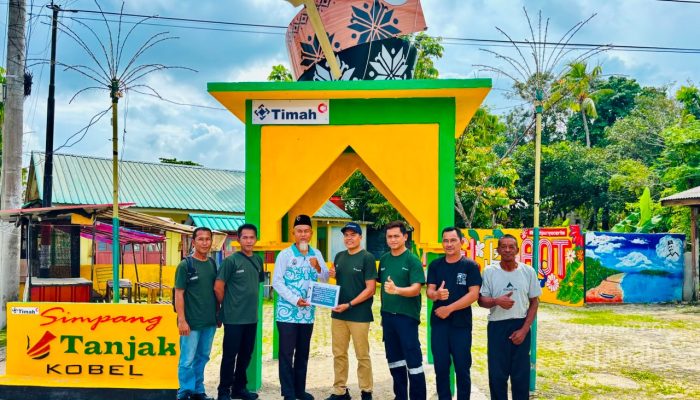 Dukung Pembangunan Gerbang Tanjak Desa Sawang Laut