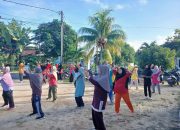 Lansia di Mentok Antusias Ikuti Senam Sehat
