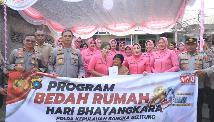 Bedah Rumah Sambut HUT ke-80 Bhayangkara