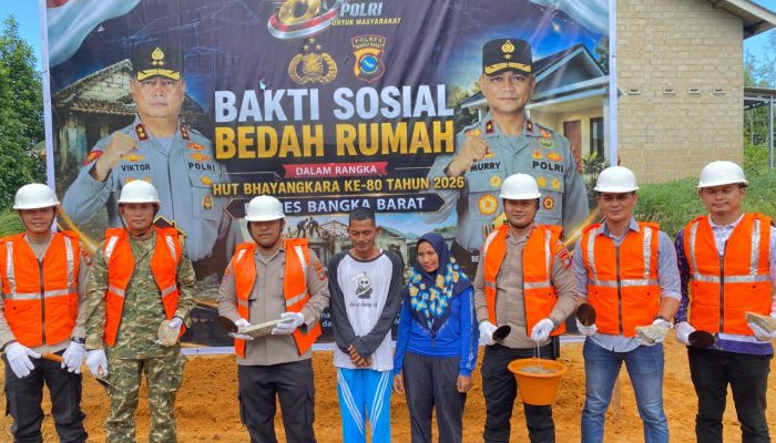 Korban Kebakaran Dapat Bantuan Rumah dari Kapolda Babel