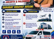 Fasilitasi Ambulans Gratis 24 Jam di Jakarta dan Palembang