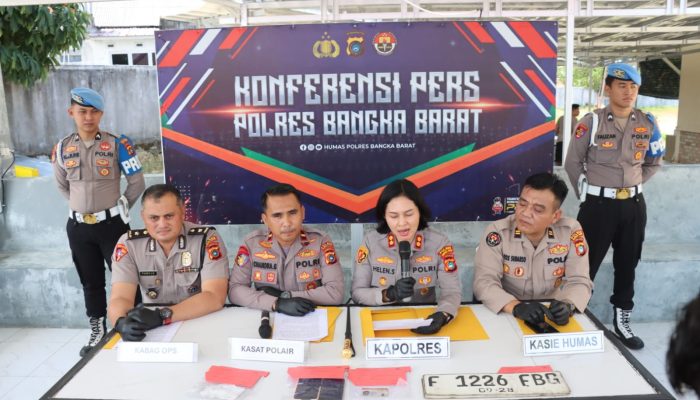 Polres Babar Cegat Pengiriman Pasir Timah di Tanjung Kalian