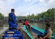 Polairud Datangi Penambang di DAS Kampak