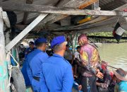 Polairud Datangi Penambang di Dermaga Ciu