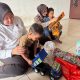 Polwan Berikan Trauma Healing