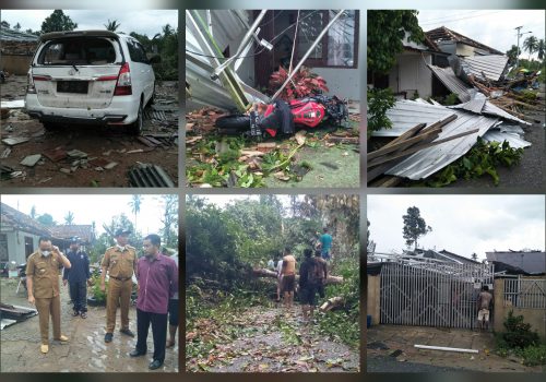 112 Rumah Di Desa Kebintik Rusak Parah Dihantam Puting Beliung