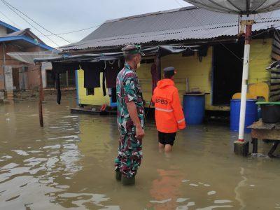 Banjir Rob Kembali Menggenangi Puluhan Rumah di Kampung Tanjung